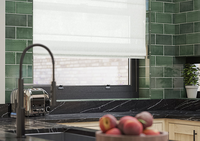 Pescara Voile, Vintage White - Twist&Fit Roman Blind - Image 5